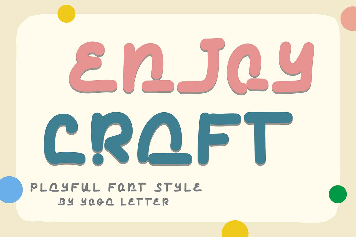 Enjoy Craft, a Script Font by Yoga Letter (Photo 1 of 7)