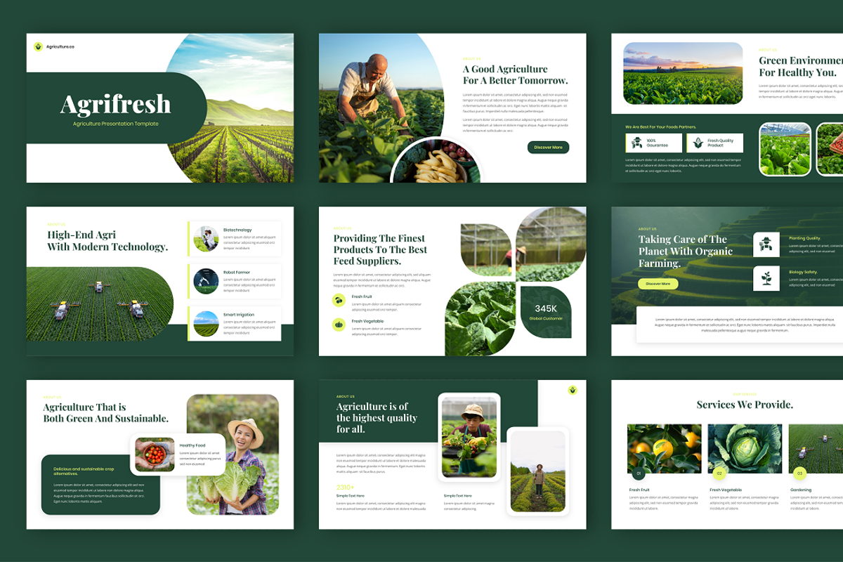 Agrifresh - Agriculture PowerPoint, a Presentation Template by Biwarastudio (Photo 2 of 5)