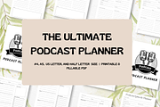 Podcast Planner Canva Template + PDF, a Stationery Template by Designbudy (Thumbnail 1 of 7)