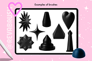 Procreate Spike Metal Stamp Brushes, a Brush Add-On by Revabrush (Thumbnail 3 of 7)