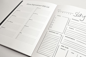 10 Printable Planner Notebook Layout