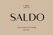 Saldo | Font Family, a Sans Serif Font by Larin Type Co. (Thumbnail 1 of 15)