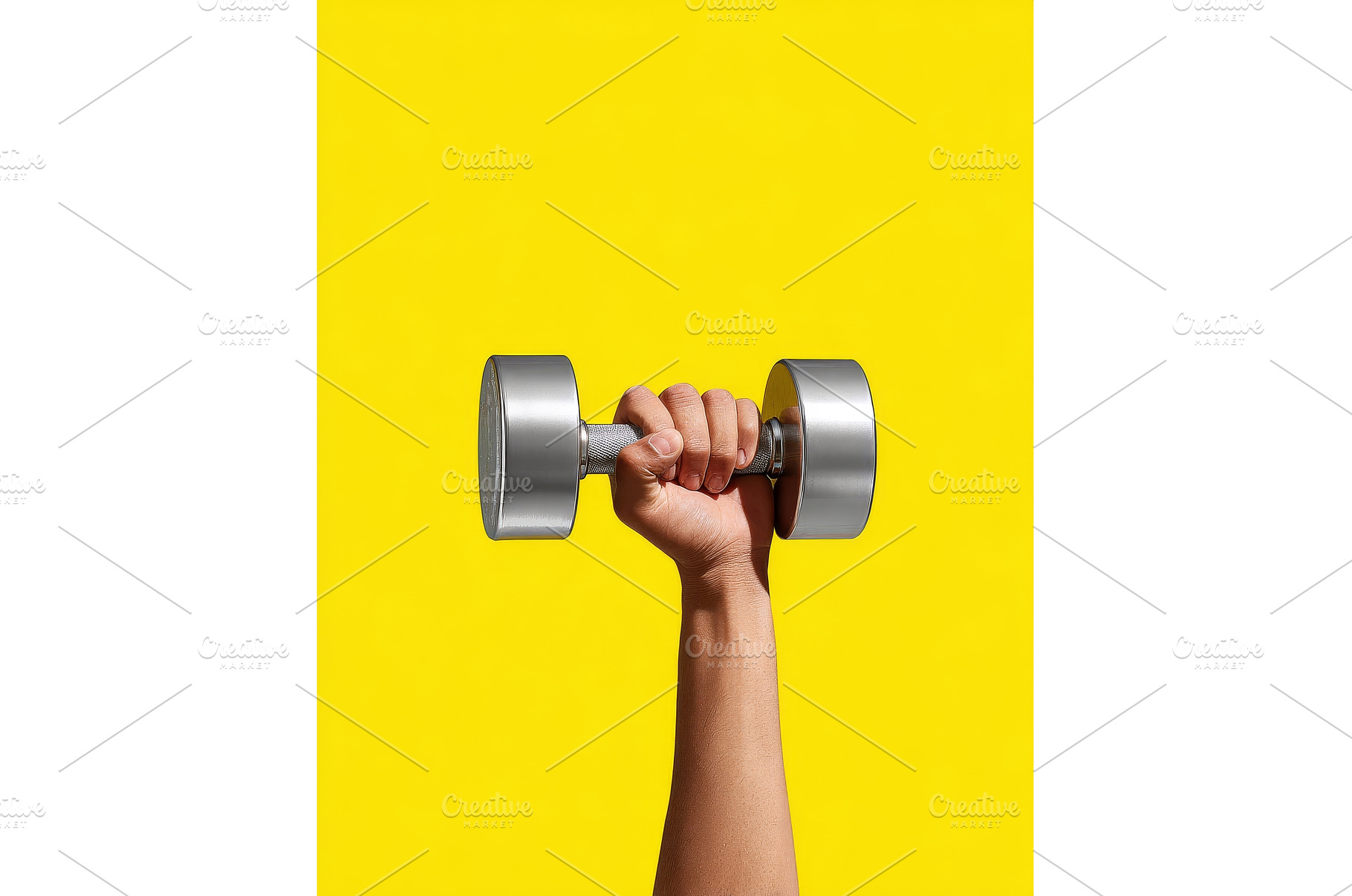 A fully shut hand holds a heavy gym, a Sports & Recreation Photo by ZinetroN