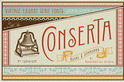 Conserta - Vintage Display Font, a Serif Font by Konstantine Studio (Thumbnail 1 of 10)