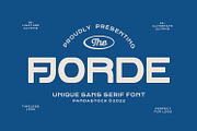 Fjorde - Bold Sans Serif Fonts, a Sans Serif Font by Imoodev (Thumbnail 1 of 5)