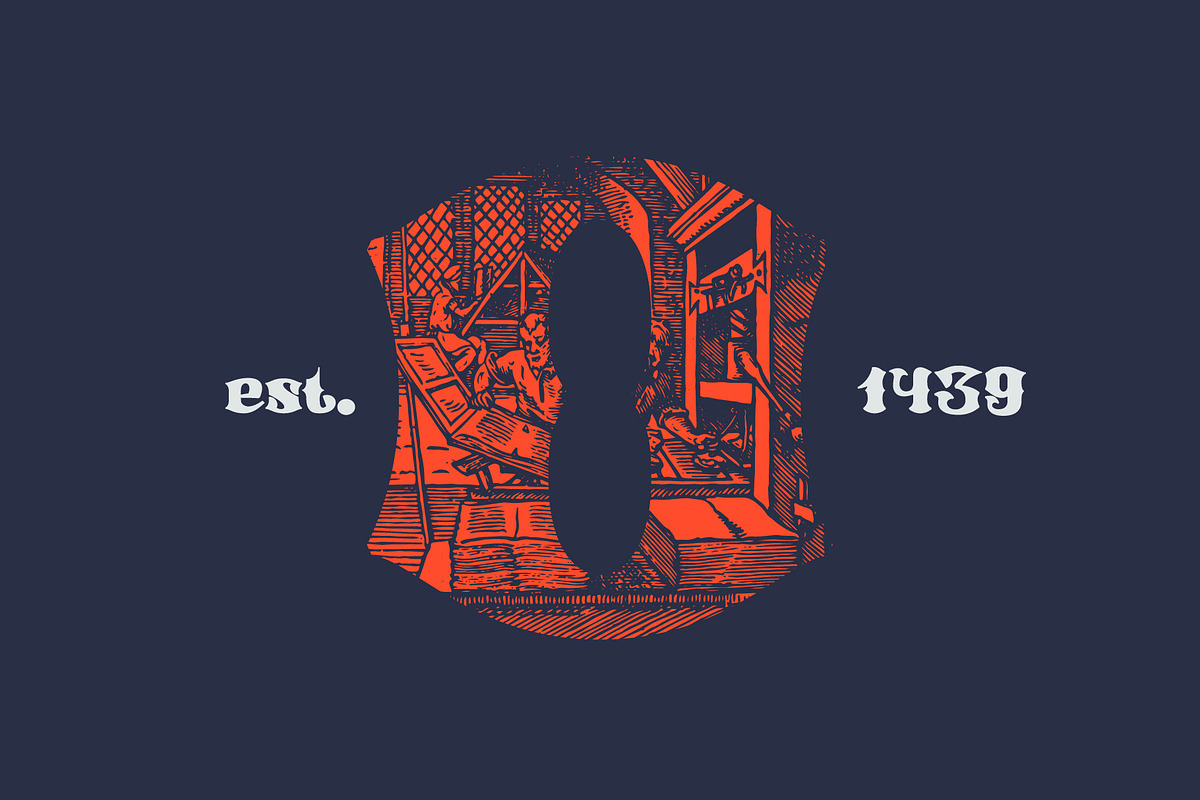 Westland blackletter font preview 5