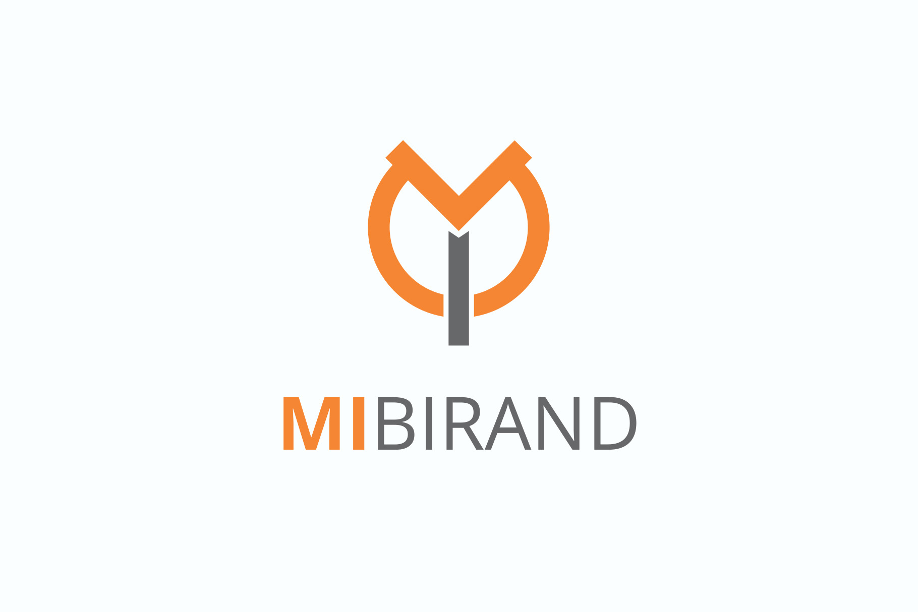 Mi Brand Logo by Maraz Logo  Creative Market
