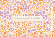 Summer Ditsy Flowers, a Wallpaper Graphic by MalyskaStudio (Thumbnail 1 of 9)