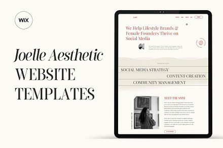 Aesthetic Wix Website Template