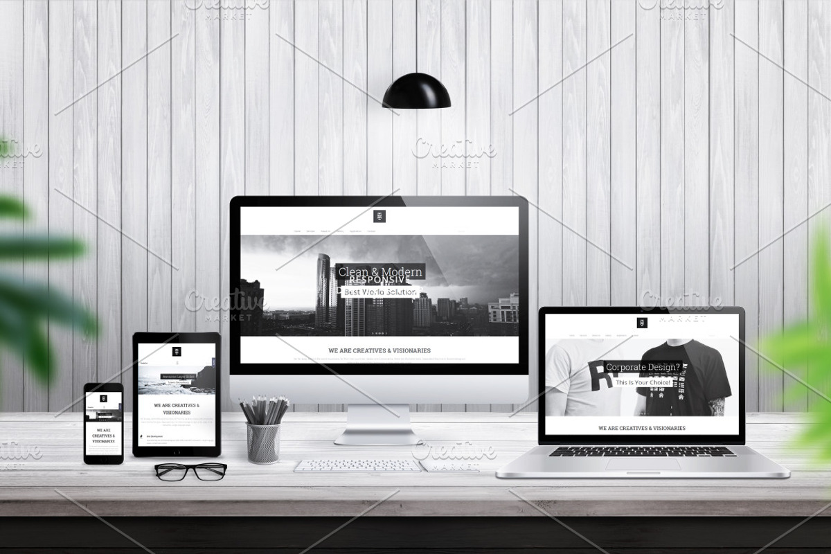 Responsive Devices Mockup, an iPhone Mockup by RSplaneta (Photo 9 of 9)