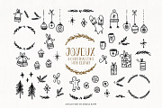 Joyeux Christmas font & clipart, a Sans Serif Font by Angele Kamp (Thumbnail 5 of 8)