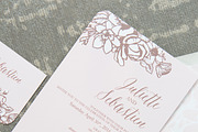 Rose Gold Floral Wedding Suite, an Invitation Template by Laura K Invitations (Thumbnail 4 of 5)