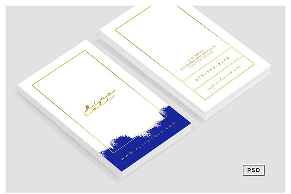 Elegant Painted Business Card preview 5