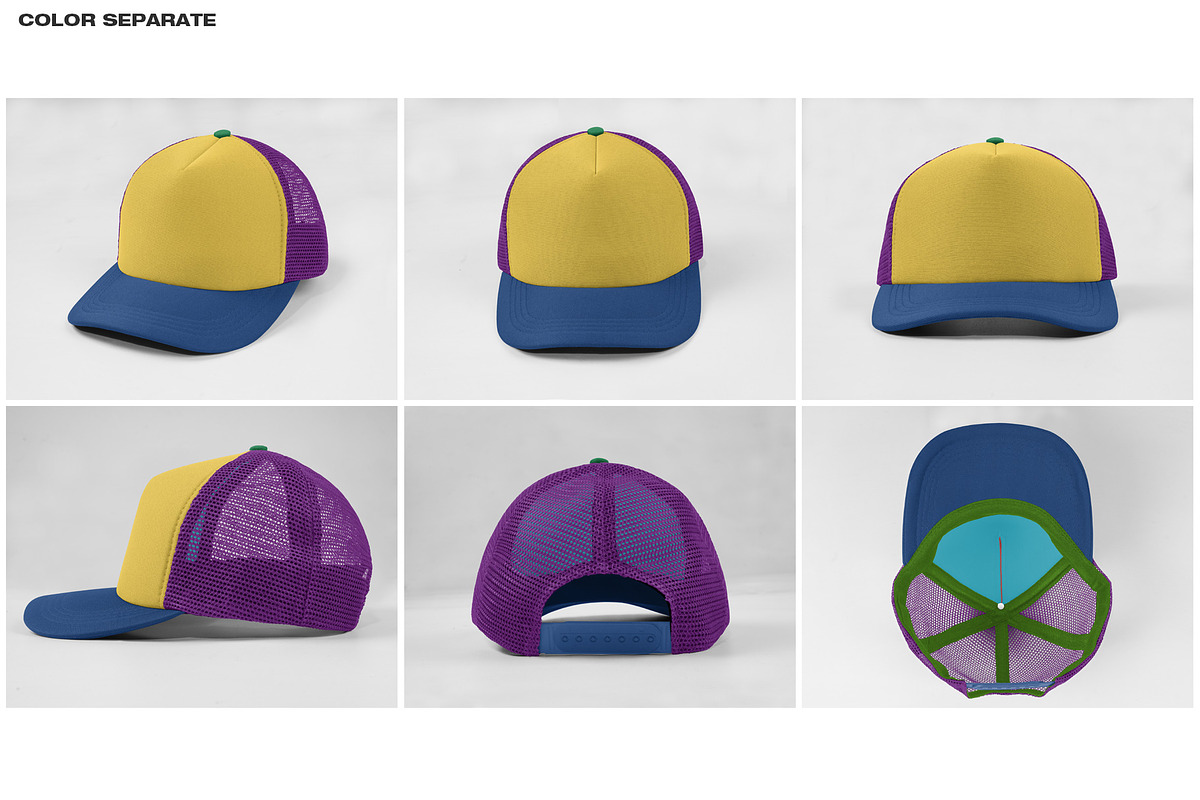 Trucker Hat V.2 - Mockup, a Hat Mockup by DaldSgh (Photo 7 of 12)