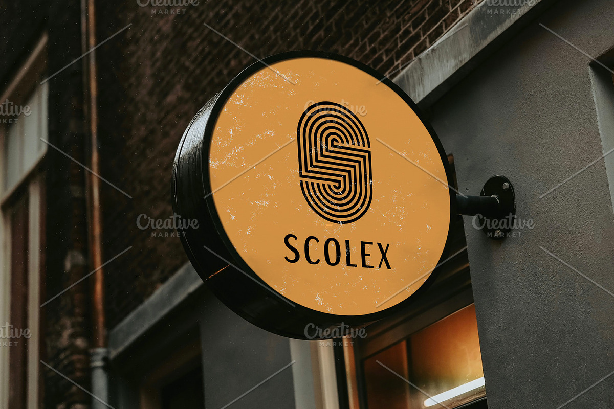 Letter s line art monogram flat logo, a Branding & Logo Template by Amadul11 (Photo 4 of 6)