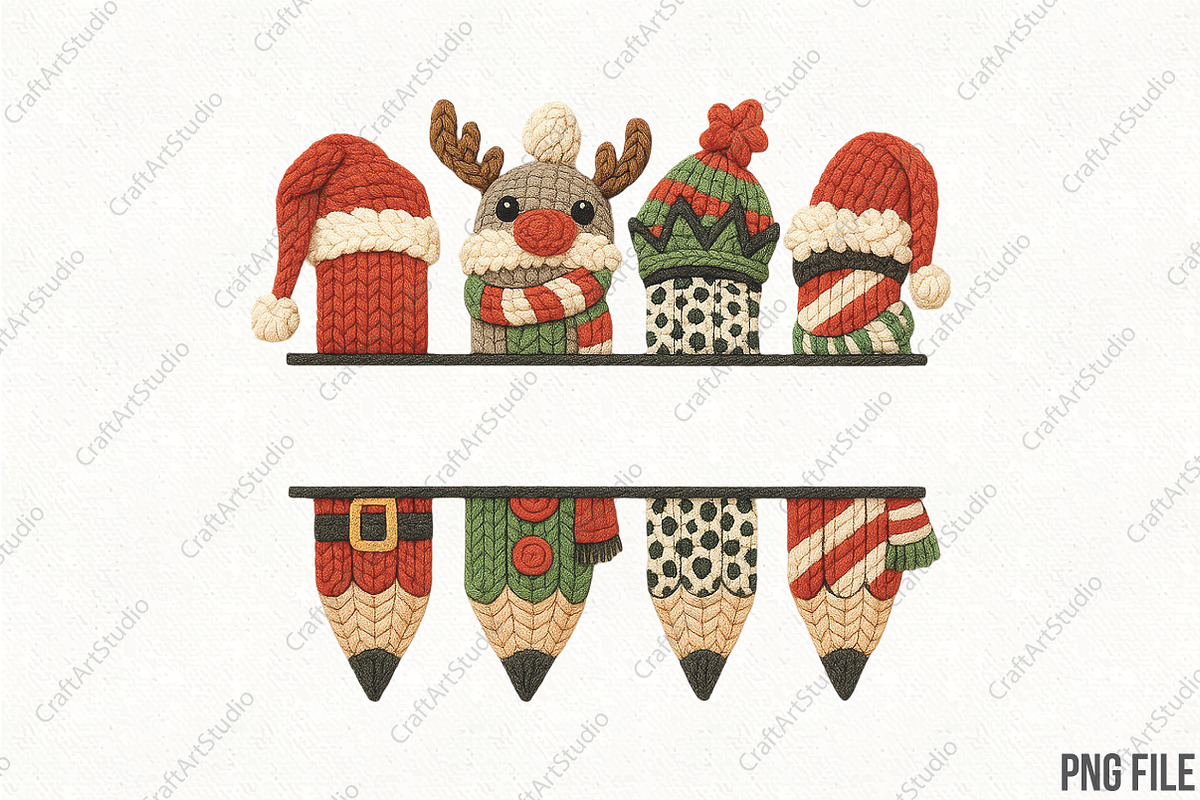 Crochet Teacher Christmas PNG, an Illustration by CraftArtStudio (Photo 1 of 4)