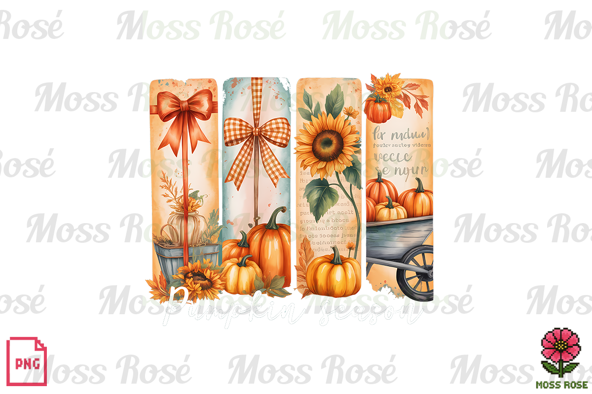 Pumpkin Season Bookmarks, a Graphic by Moss Rose (Photo 3 of 3)