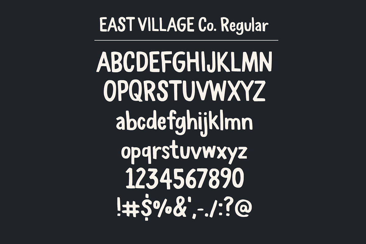 East Village Bold Handwritten Font preview 2
