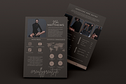 4 Page Media Kit Template Dark Theme, a Presentation Template by CoCreatorDesigns (Thumbnail 8 of 10)