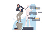 Robots vs people, AI technology set, a Technology Illustration by Good Studio (Thumbnail 4 of 7)