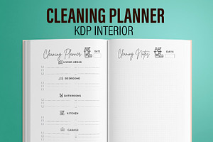 Cleaning Planner KDP Interior