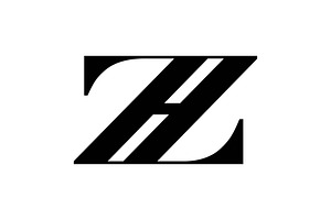 HZ ZH logo design