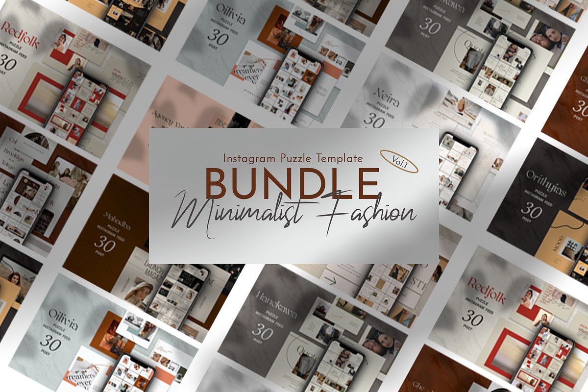 Bundle Minimalist Instagram Vol1, a Social Media Template by Azruca
