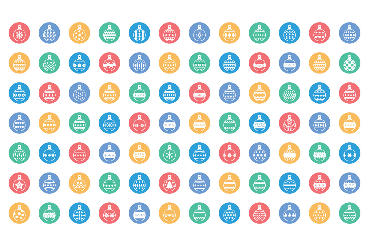 Festive Baubles Icons Pack, an Icon by Vector Portal (Photo 4 of 5)