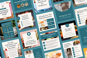 Pregnancy Nutrition Social Templates