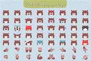Woodland Animals Emojis BUNDLE, an Emoji Icon by NatBurger (Thumbnail 3 of 16)