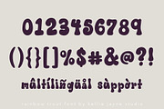 Rainbow Trout Bubble Font, a Handwritten Font by Kellie Jayne Studio (Thumbnail 9 of 10)