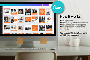 Orange CANVA Instagram Template N51