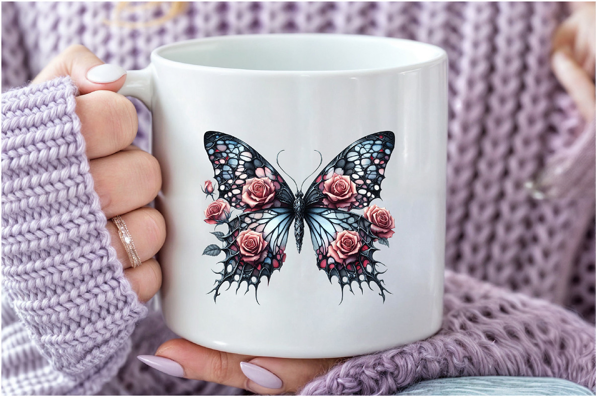 Halloween Butterfly Sublimation PNG, an Illustration by Craft Nest (Photo 7 of 9)