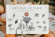 Hand Drawn Cosy Fall Line Art Icons, an Object Graphic by Laras Wonderland (Thumbnail 1 of 10)