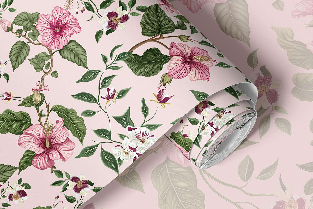 Pink Paradise Seamless Pattern Flora, a Pattern Graphic by Fabrivo (Photo 4 of 10)