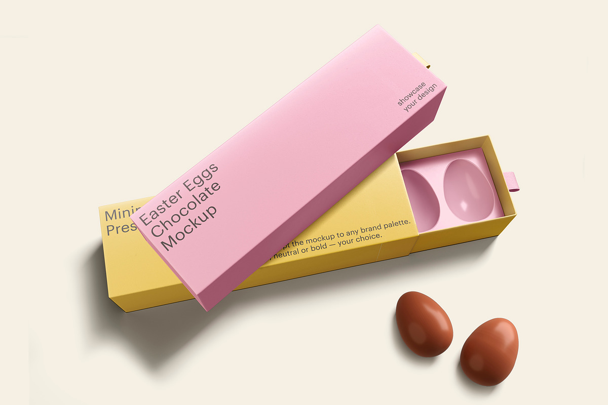 Easter Chocolate Egg Mockup, a Product Mockup by GraphicWave (Photo 2 of 7)