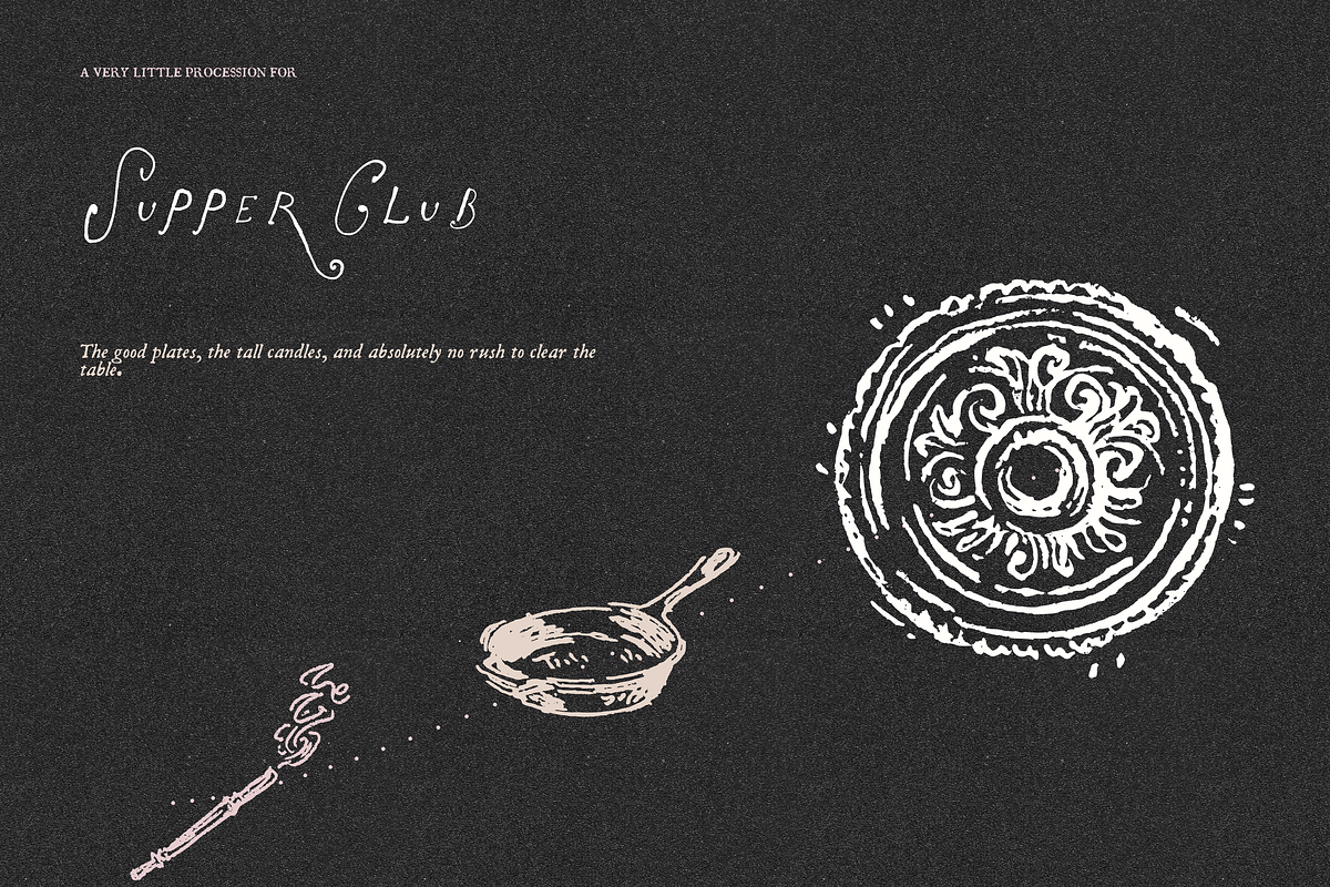 Dinner Party Clipart, Supper Club, a Food Illustration by The October Creative (Photo 11 of 13)