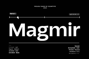Magmir - Variable Typeface
