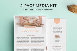 Blogger Media Kit | 2-Page Pink