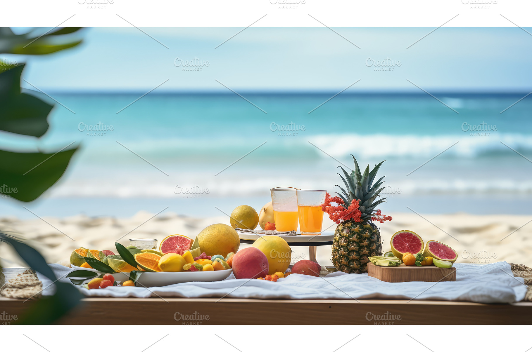 ocean table nature ai generated, a Nature Photo by pikepicture