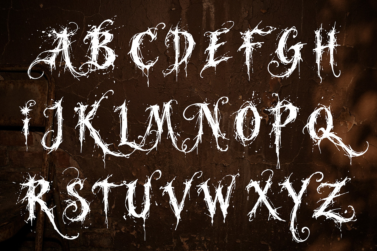Bewarge Slaughter Horor Vintage Font, a Handwritten Font by HypeWorksCo (Photo 14 of 15)