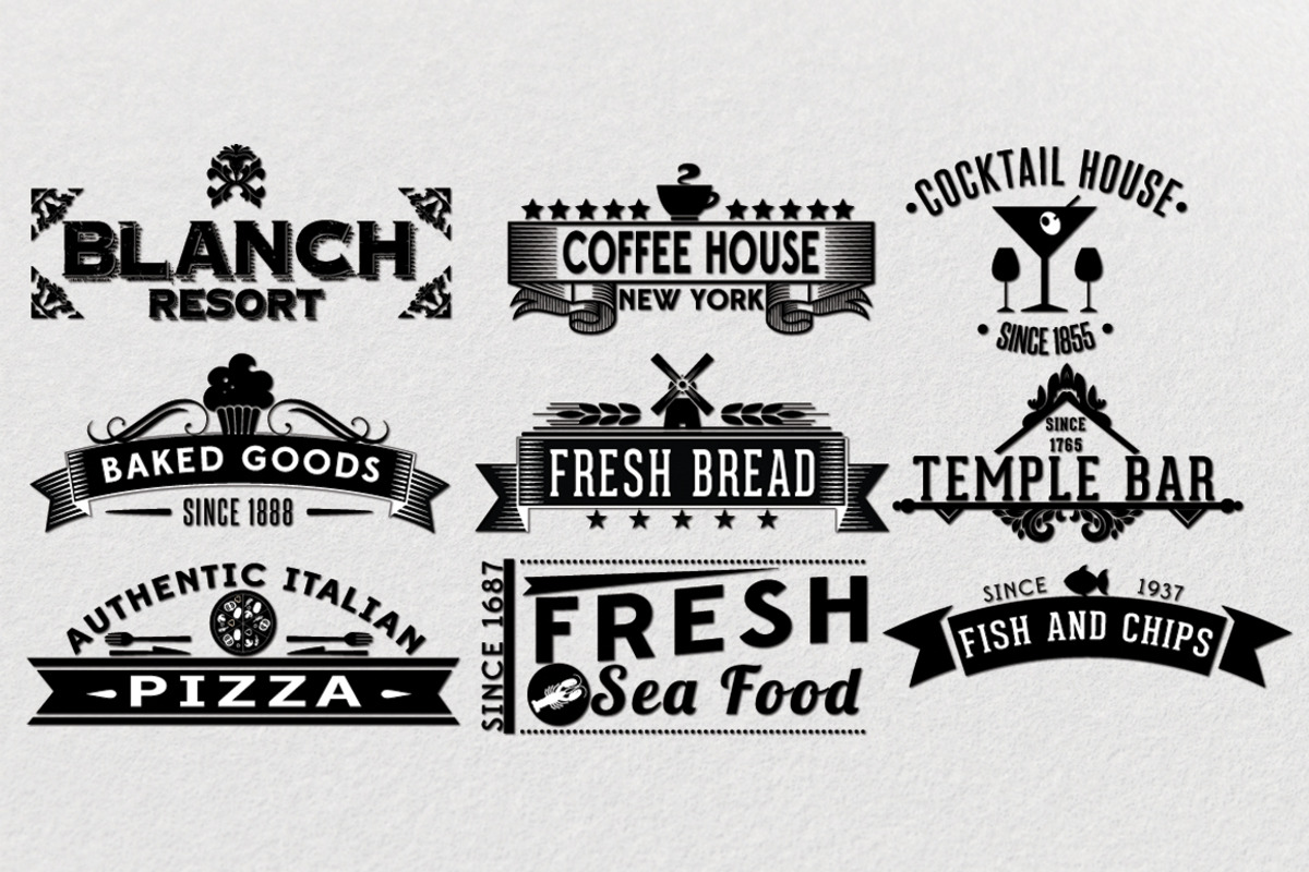 9 Retro Labels, a Branding & Logo Template by Arys Design (Photo 1 of 5)