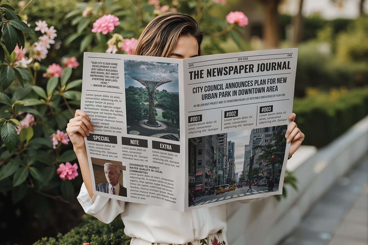 Vintage Newspaper Template, a Magazine Template by ZoloDesignHub (Photo 6 of 9)
