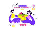 6 Human Solidarity Day Illustration, a Person Illustration by denayunebgt (Thumbnail 3 of 3)
