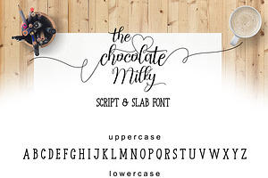 Chocolate Milky Script And Slab