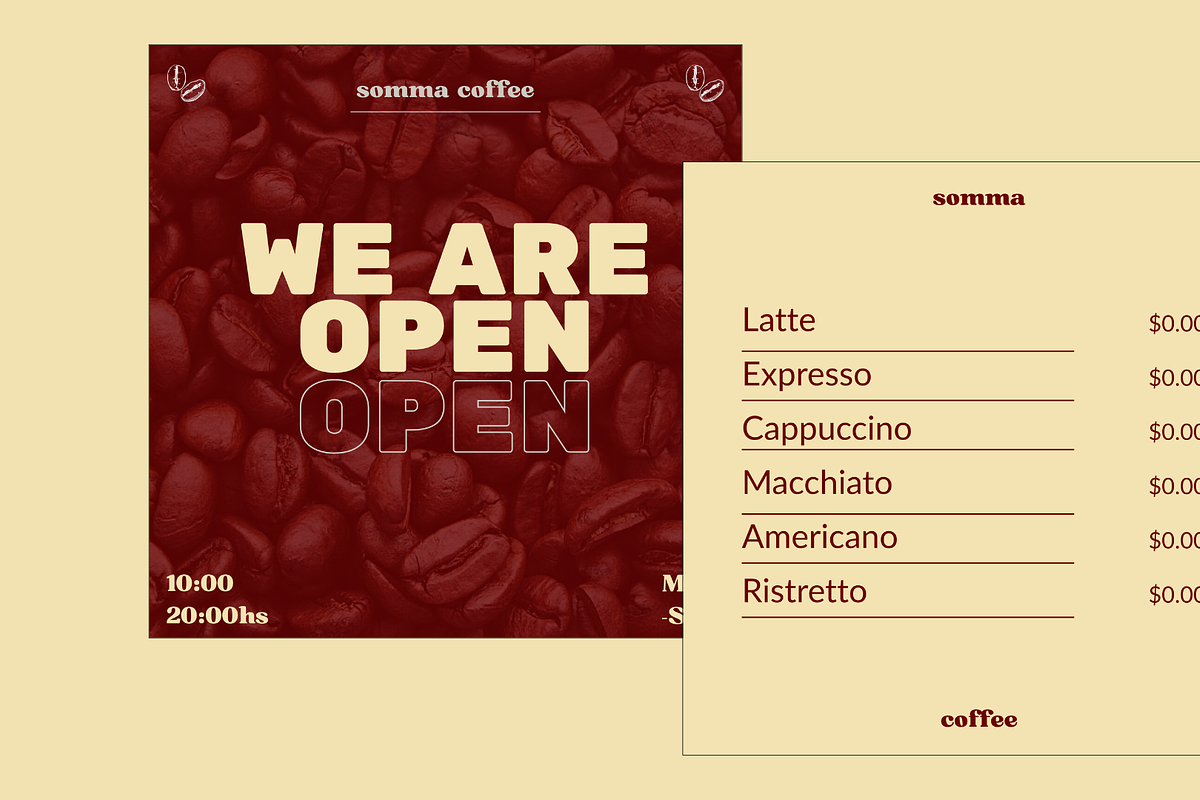 18 Editable Template Canva for Coffe, a Social Media Template by paulapedrazzini (Photo 5 of 8)