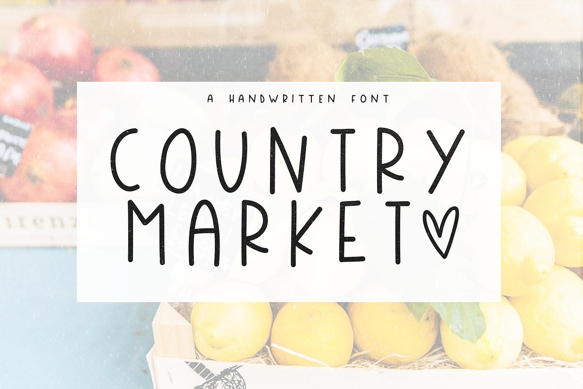 Country Market - Handwritten Font