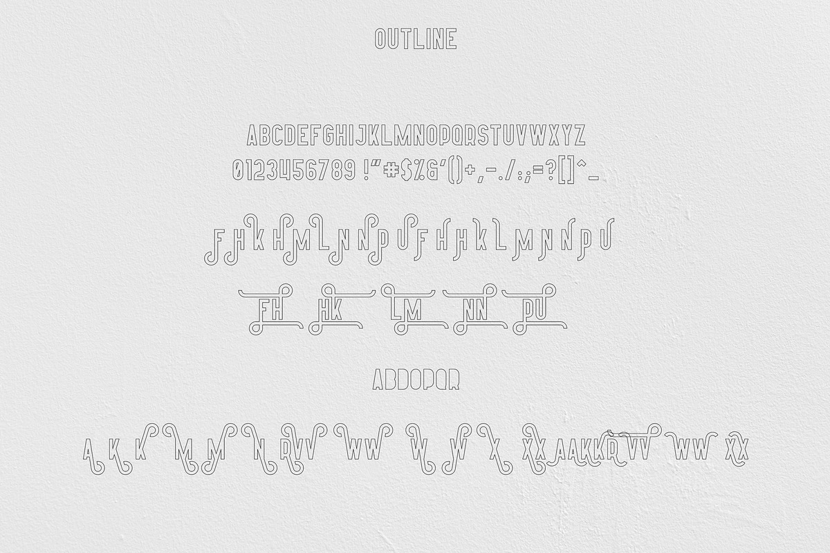 Afterclap typeface - 3 styles preview 8