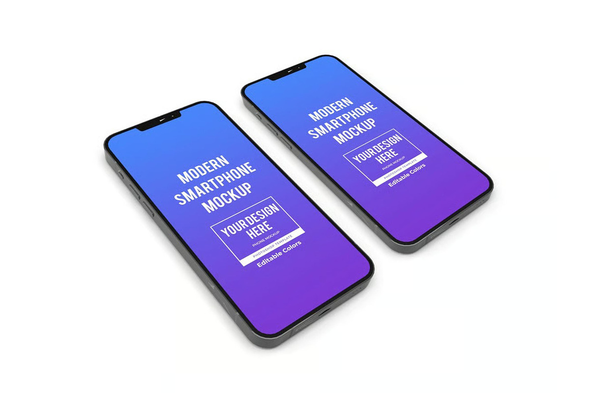iPhone Mockup Template Set, an iPhone Mockup by DesignRushMarket (Photo 10 of 11)