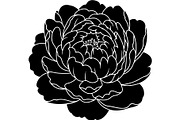 Peony Flower Silhouette, an Object Graphic by Designer_Momina (Thumbnail 6 of 18)